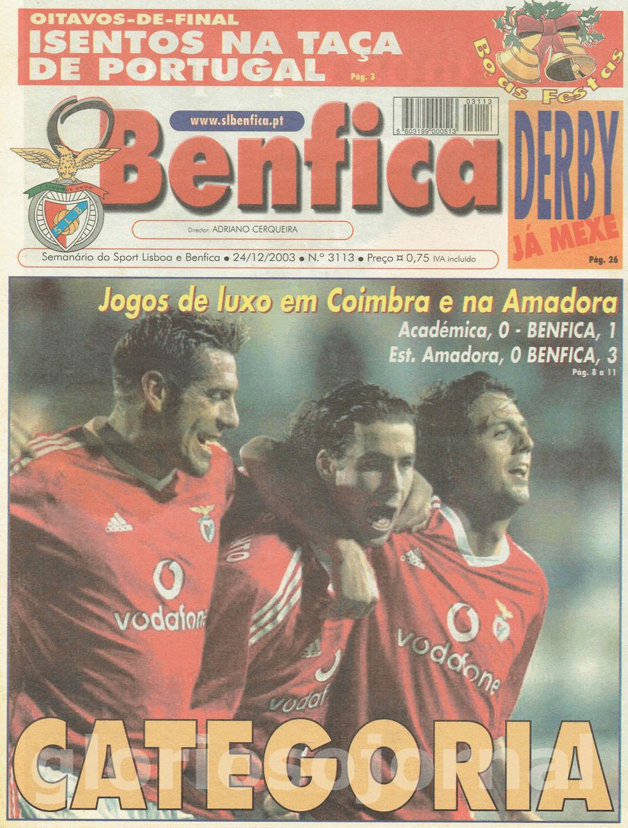 jornal o benfica 3113 2003-12-24